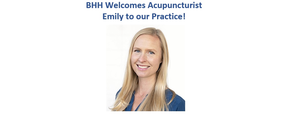 BHH Welcomes Acupuncturist Emily