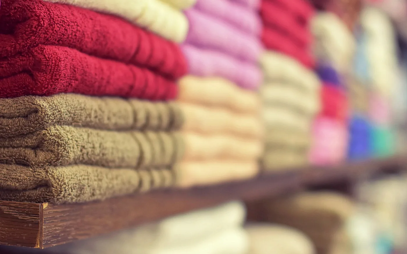 Fresh linen prepared before a reflexology appointment